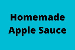 homemade apple sauce recipe